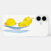 Lemons gelbe Aquarellkunst Case-Mate iPhone Hülle (Rückseite (Horizontal))