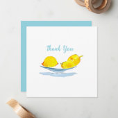 Lemons gelbe Aquarellkunst Mitteilungskarte (Vorderseite/Rückseite Beispiel)