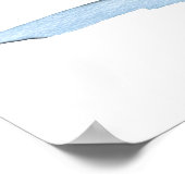 Lemons gelbe Aquarellkunst Poster (Ecke)