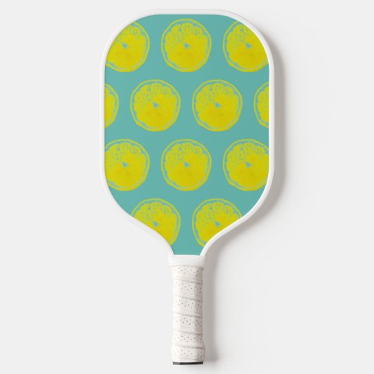 Lemons Gelbes grünes Pickleball Paddle Pickle Ball (Vorderseite)