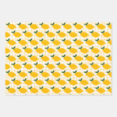 Lemons Gingham Niedlich CUSTOM Brautparty Geburtst Geschenkpapier Set (Vorderseite 2)
