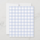 Lemons gingham squeeze Bridal Shower invitation (Rückseite)