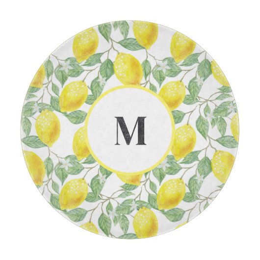 Lemons Glass Schneidebrett (Vorderseite)