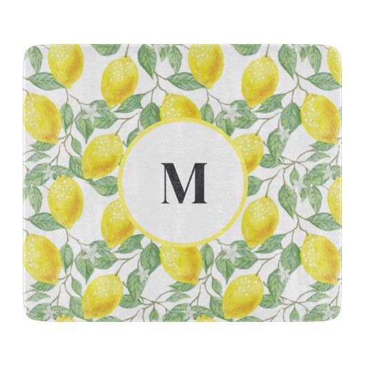 Lemons Glass Schneidebrett (Vorderseite)