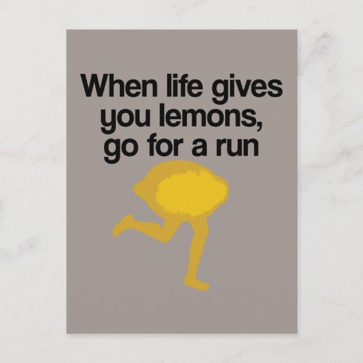 Lemons Go Run Postkarte (Vorderseite)