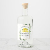 Lemons Gold Limoncello Alkoholflaschenetikett (Vorderseite)