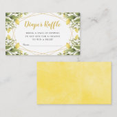 Lemons Greenerenery Baby Duwer Diaper Raffle Begleitkarte (Vorne/Hinten)