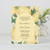 Lemons Greenerity Wedding All in One Invites (Stehend Vorderseite)