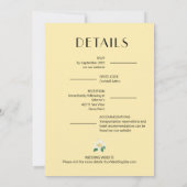 Lemons Greenerity Wedding All in One Invites (Rückseite)