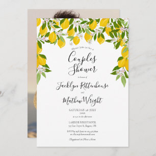 Lemons Greenerity Wedding Couples Dusche Foto Einladung