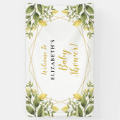 Lemons Greenery Baby Shower Banner (Vertikal)