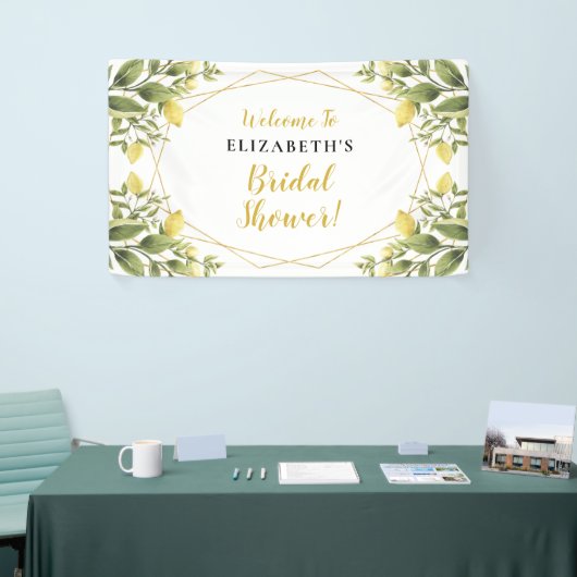 Lemons Greenery Brautparty Banner (Messeveranstaltung)