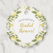 Lemons Greenery Brautparty Geschenkanhänger (Vorderseite)