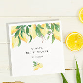 Lemons Greenery Brautparty Napkins Serviette