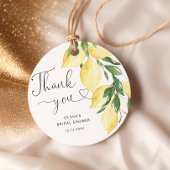Lemons & Greenery Chic Brautparty Vielen Dank Geschenkanhänger