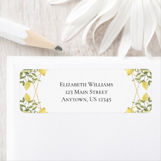 Lemons Greenery Rücksendeadresse (Insitu)