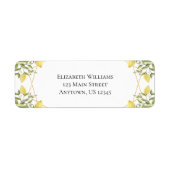 Lemons Greenery Rücksendeadresse (Vorne)