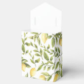Lemons Greenery Wasserfarbe Gelb Grün Geschenkschachtel (Geöffnet)