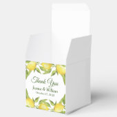 Lemons & Greenery Wasserfarbengeschenk Hochzeit Geschenkschachtel (Geöffnet)