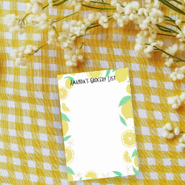 Lemons Grocery - Liste der Lemons Post-it Klebezettel