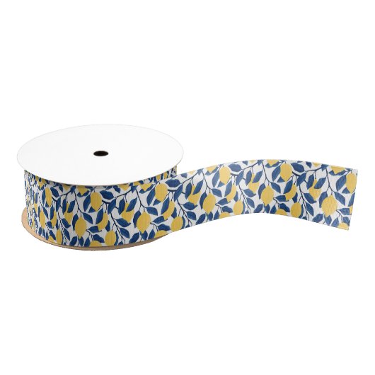 Lemons Grosgrain Ribbon Ripsband (Spule)