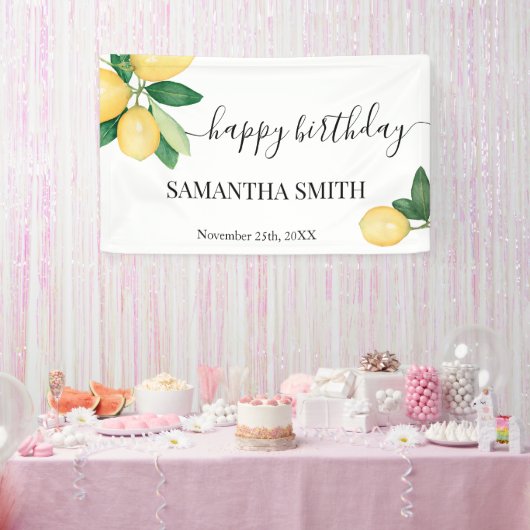 Lemons Happy Birthday Banner (Party)