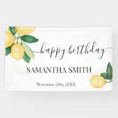 Lemons Happy Birthday Banner (Horizontal)