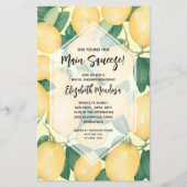 Lemons Haupt Squeeze Budget Brautparty lädt ein (Vorderseite)