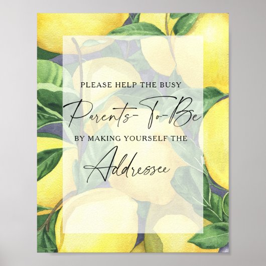 Lemons - Hilfe für die betreuten Eltern, die noch  Poster (Vorne)