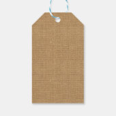 Lemons Homemade Limoncello Rustic Burlap Geschenkanhänger (Rückseite)