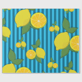 Lemons Illustration Geschenkpapier (Flach)