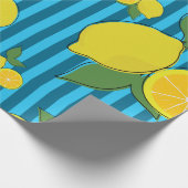 Lemons Illustration Geschenkpapier (Ecke)