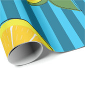 Lemons Illustration Geschenkpapier (Rolleneckpunkt)