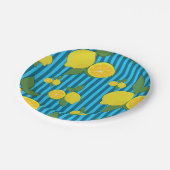 Lemons Illustration Pappteller (Schrägansicht)