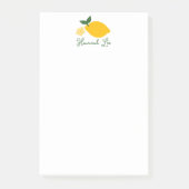 Lemons Individuelle Name Niedlich Illustration Post-it Klebezettel (Vorderseite)