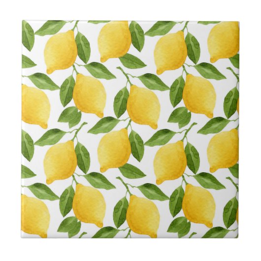 Lemons Keramik Tile/Untersetzer Keramik Tile Fliese (Vorderseite)