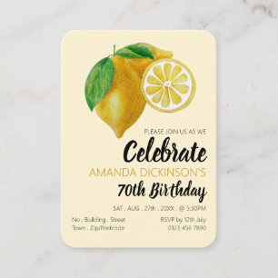 Lemons, Lemonade und viele lustige Handout-Tickets Visitenkarte