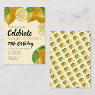 Lemons, Lemonade und viele lustige Handout-Tickets Visitenkarte