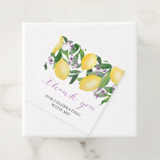 Lemons Lilac Brautparty oder Babydusche Geschenkanhänger (Beispiel)