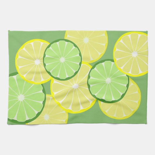 Lemons Limes Küchenhandtuchgeschenk Geschirrtuch (Horizontal)