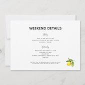 Lemons Main Squeeze Bachelorette Einladung (Rückseite)