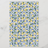 Lemons Mediterran Die Schürze Duschkarte Flyer (Hinten)