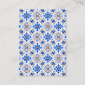 Lemons Mediterranean Baby Shower Book Request Begleitkarte (Rückseite)