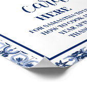 Lemons Mediterranes Verlass Rezept Card Duschzeich Poster (Ecke)