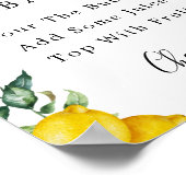 Lemons Mimosa Bar Sign Poster (Ecke)