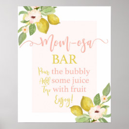 Lemons Momosa-Zeichen Poster