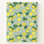 Lemons Monogram Rezept Book Notizblock (Rückseite)
