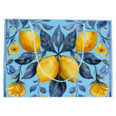 Lemons Motif Große Geschenktüte (Rückseite)
