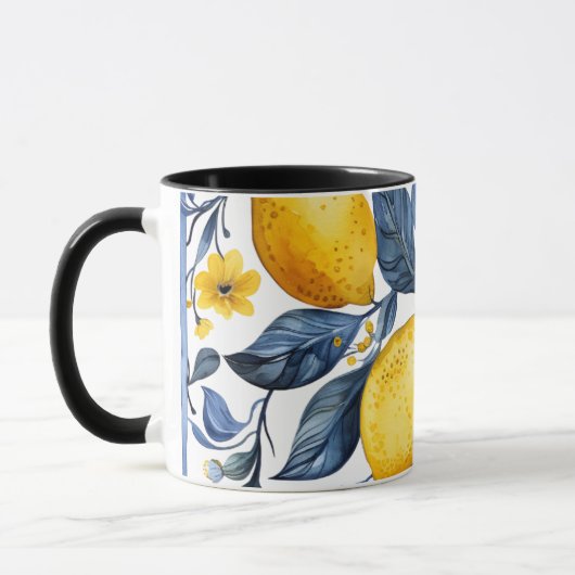 Lemons Motif Tasse (Links)