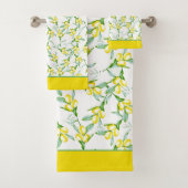 Lemons Muster Badehandtuch Set (Insitu)